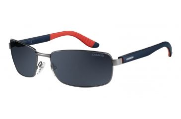 Image of Carrera 8004/S Sunglasses CA8004S-00RR-TD-6218 - Dark Ruthenium Frame, Gray Polarized Lenses, Lens Diameter 62mm, Distance Between Lenses 18mm