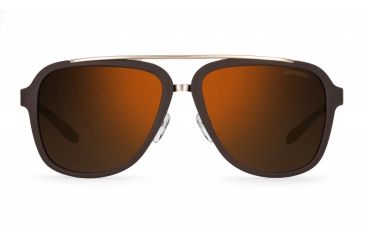 Image of Carrera 97/S Sunglasses CA97S-099B-LC-5716 - Brown Gold Frame, Violet Lenses, Distance Between Lenses 16mm