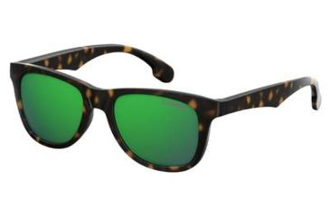 Image of Carrera Carrerino 20/S Sunglasses CARRE20S-0086-Z9-4617 - Dark Havana Frame, Green Multi Pz Lenses, Lens Diameter 46mm, Distance Between Lenses 17mm