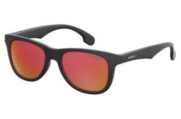 Image of Carrera Carrerino 20/S Sunglasses CARRE20S-0807-UZ-4617 - Black Frame, Red Mirror Lenses, Lens Diameter 46mm, Distance Between Lenses 17mm