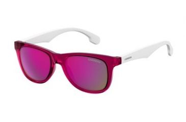 Image of Carrera Carrerino 20/S Sunglasses CARRE20S-0JQO-VQ-4617 - White Pink Gold Frame, Pink Lenses, Lens Diameter 46mm, Distance Between Lenses 17mm