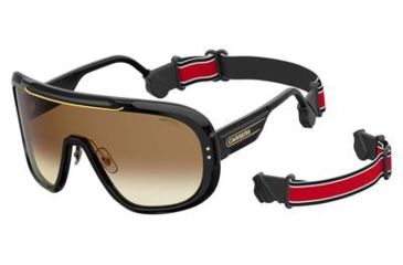 Image of Carrera Epica Sunglasses EPICA-0807-86-9901 - Black Frame, Blackbrowngreen Lenses, Lens Diameter 99mm, Distance Between Lenses 1mm