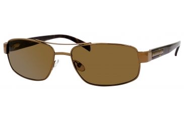 Image of Carrera Game Plan/S Sunglasses GAMEPS-6ZMP-VW-5817 - Shiny Bronze Frame, Dark Brown Polarized Lenses, Lens Diameter 58mm, Distance Between Lenses 17mm