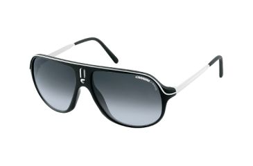Image of Carrera Safari Sunglasses - Black White / Palladium Frame, Gray Gradient Lenses SAFARRS0CSB7V