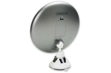 Image of Carson 2x Round Lighted Mirror W/Suction Cup Base, 5 in, Silver, MI-20