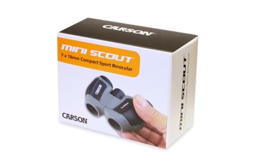 Image of Carson 7x18 MiniScout Porro BK-7 Prism Lightweight Binoculars, Matte - JD-718
