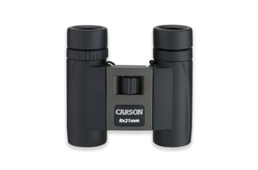 Image of Carson 8x21mm Compact Binoculars, Black/Grey TM-821