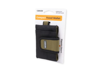 Image of Carson Compact Travel Wallet, Black/Olive, EW-10OL