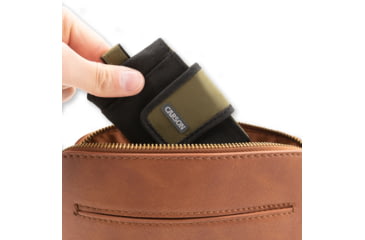 Image of Carson Compact Travel Wallet, Black/Olive, EW-10OL