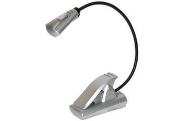 Image of Carson FlexNeck Ultra-Bright Fully Adjustable LED Book Light, Silver, FL-55