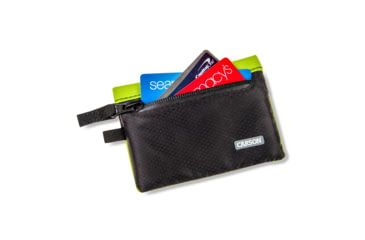 Image of Carson Floating Wallet, Black/Green, 4.5X.7X3.4, EW-20GR