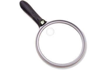 Image of Carson LED Lighted Oversized Handheld Magnifier, 1.5x Power, 5in, Black/Silver, Small, SV-55GL