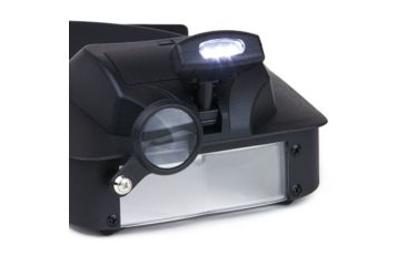 Image of Carson LumiVisor 2x/3x/5x/6x LED Lighted Head Visor Magnifier Loupe, Black LV-10