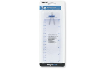 Image of Carson MagniMark 2.5x Compact Page Magnifier Loupe with 6in Ruler MM-22