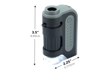 Image of Carson Microbrite Plus 60-120x Pocket Microscope, Black/Grey MM-300