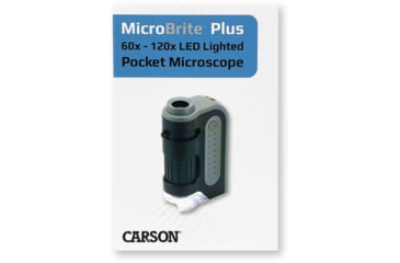 Image of Carson Microbrite Plus 60-120x Pocket Microscope, Black/Grey MM-300