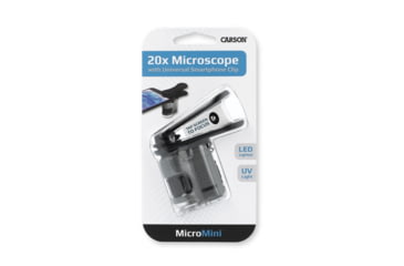 Image of Carson MicroMini HookUpz 20X Microscope, Black/Grey, MM-380