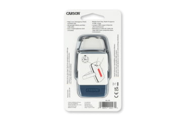 Image of Carson Optical LED Flashlight w/ Hook and Stand, Blue, 1.9 in x 0.6 in x 3.3 in, KL-20