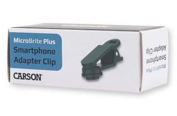 Image of Carson Optical MicroBrite Plus Smartphone Adapter Clip, Gray, 2.6 in x 0.9 in x 0.7 in, MM-310