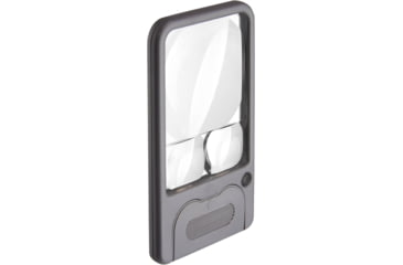 Image of Carson Pocket Magnifier Loupe w/ LED Light, Gray PM-33