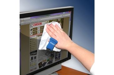 Image of Carson Stuff-It Microfiber Lens Cloth, Blue SN-50BU