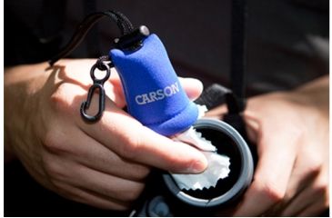 Image of Carson Stuff-It Microfiber Lens Cloth, Blue SN-50BU