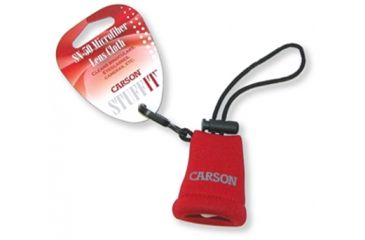 Image of Carson Stuff-It Microfiber Lens Cloth, Red SN-50RE