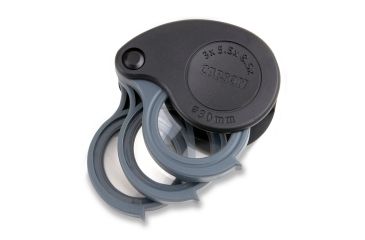 Image of Carson TriView 3x / 5.5x / 8.5x Folding Loupe Magnifier