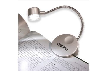 Image of Carson Ultra-Bright Fully Adjustable LED Book Light - Grey FL-88