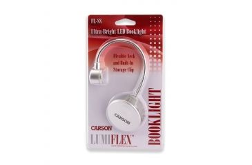 Image of Carson Ultra-Bright Fully Adjustable LED Book Light - Grey FL-88
