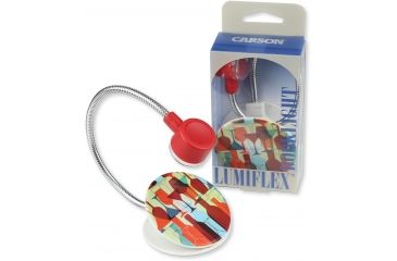 Image of Carson Ultra-Bright Fully Adjustable LED Book Light - Wine FL-9003