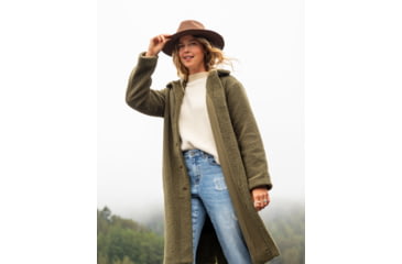Image of Carve Designs Sutton Boucle Jacket - Womens, Fir, Medium, JCLF25-392-MD