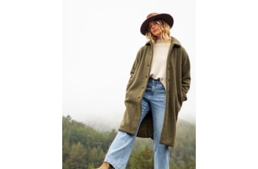 Image of Carve Designs Sutton Boucle Jacket - Womens, Fir, Medium, JCLF25-392-MD