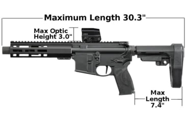 Image of Case Club AR15 Pistol/SBR Carry Case, Black, Small, CC6506FLAR15