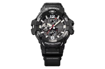Image of Casio G-Shock Gravity Master Men's Analog-Digital Watch, 55mm Case Diameter, Steel Bezel, Black Bio-based Resin Band, GRB300-1A, GRB300-1A