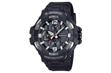 Image of Casio G-Shock Gravity Master Men's Analog-Digital Watch, 55mm Case Diameter, Steel Bezel, Black Bio-based Resin Band, GRB300-1A, GRB300-1A