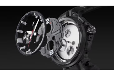 Image of Casio G-Shock Gravity Master Men's Analog-Digital Watch, 55mm Case Diameter, Steel Bezel, Black Bio-based Resin Band, GRB300-1A, GRB300-1A