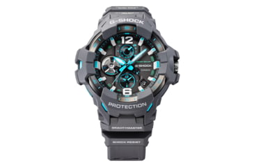 Image of Casio G-Shock Gravity Master Men's Analog-Digital Watch, 55mm Case Diameter, Steel Bezel, Gray Bio-based Resin Band, GR-B300-8A2CR, GR-B300-8A2CR