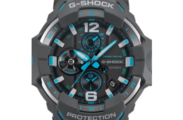 Image of Casio G-Shock Gravity Master Men's Analog-Digital Watch, 55mm Case Diameter, Steel Bezel, Gray Bio-based Resin Band, GR-B300-8A2CR, GR-B300-8A2CR