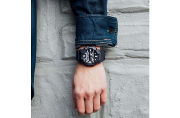 Image of Casio G-Shock Mens Analog-Digital Movement Watch, 55 mm Case Diameter, Resin, Black, Bio-based Resin, GA-010-1A1CR