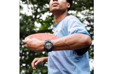 Image of Casio G-Shock Mens Analog-Digital Movement Watch, 55 mm Case Diameter, Resin, Black, Bio-based Resin, GA-010-1A1CR