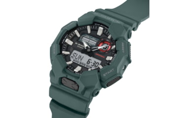 Image of Casio G-Shock Mens Analog-Digital Movement Watch, 55 mm Case Diameter, Resin, Blue, Bio-based Resin, GA-010-2ACR