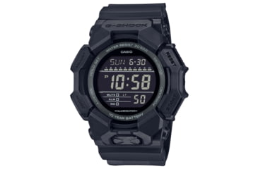 Image of Casio G-Shock Mens Digital Movement Watch, 52 mm Case Diameter, Resin, Black, Bio-based Resin, GD-010-1A1CR