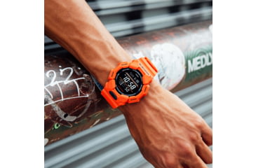 Image of Casio G-Shock Mens Digital Movement Watch, 52 mm Case Diameter, Resin, Red, Bio-based Resin, GD-010-4CR