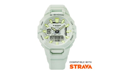 Image of Casio G-Shock Mens Move Analog-Digital Watch w/Bluetooth Connect/Step Tracker, 49 mm Case Diameter, Resin, White, Bio-based Resin, GBA-950-7ACR