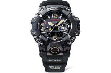 Image of Casio G-Shock Mudmaster Triple-Sensor Solar Watch - Mens, Black, GWG-B1000-1ACR