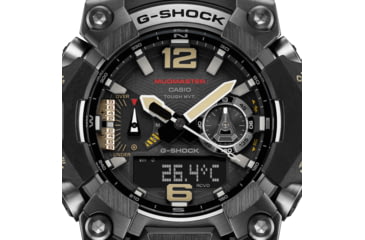 Image of Casio G-Shock Mudmaster Triple-Sensor Solar Watch - Mens, Black, GWG-B1000-1ACR