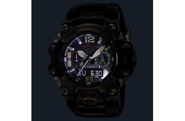 Image of Casio G-Shock Mudmaster Triple-Sensor Solar Watch - Mens, Black, GWG-B1000-1ACR