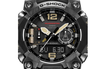 Image of Casio G-Shock Mudmaster Triple-Sensor Solar Watch - Mens, Black, GWG-B1000-1ACR