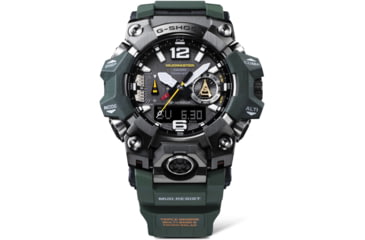 Image of Casio G-Shock Mudmaster Triple-Sensor Solar Watch - Mens, Green, GWG-B1000-3ACR